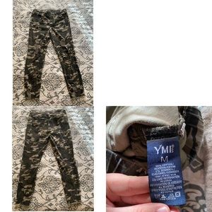 Camouflage distressed joggers.